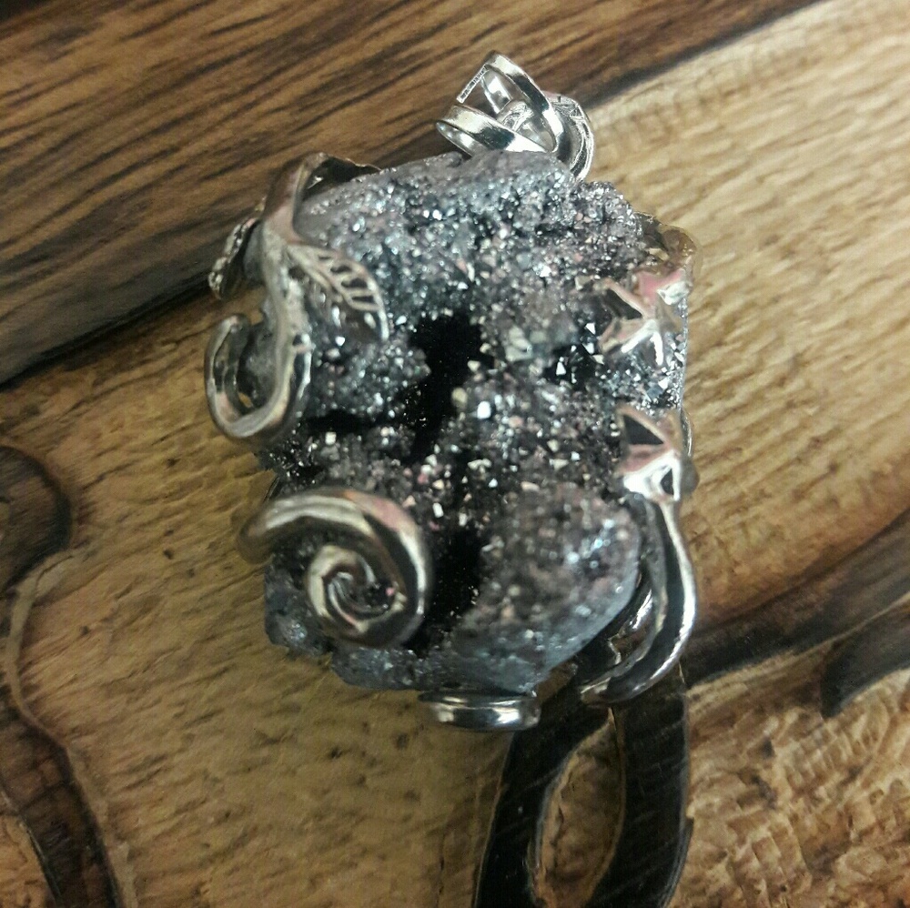 Pendant Druzy Agate
