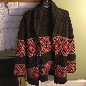 Aztec Print Cardigan