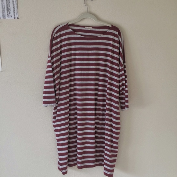 Gap slouchy striped t-shirt dress