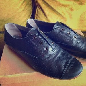 Matt Bernson Matinee Oxford Flat Black Slip On