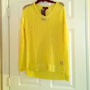 Long sleeved mesh top