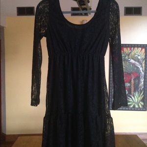Black lace dress