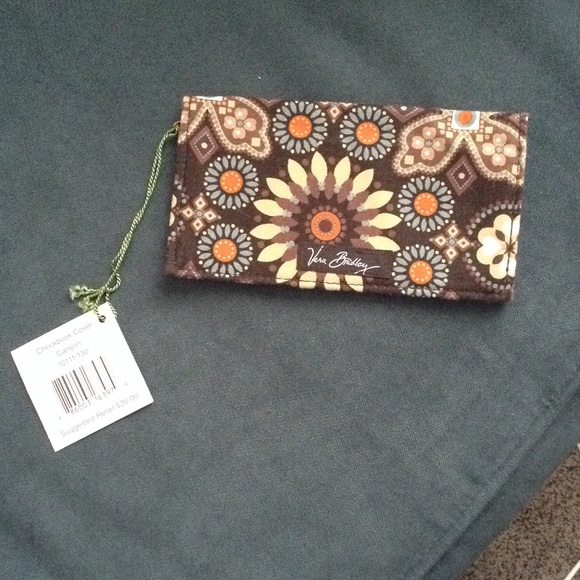 Vera Bradley checkbook cover in canyon