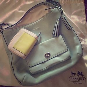 Seafoam/ Tiffany Blue Coach Purse & Wallet Set