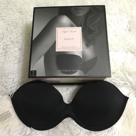 VS Backless Black Push Up Bra