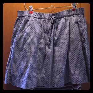 Casual comfy polka dot skirt