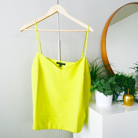 SOLD | BR | Chartreuse Yellow V-Neck Cami - Picture 3 of 3