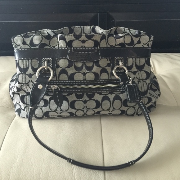 Black/Grey Coach bag