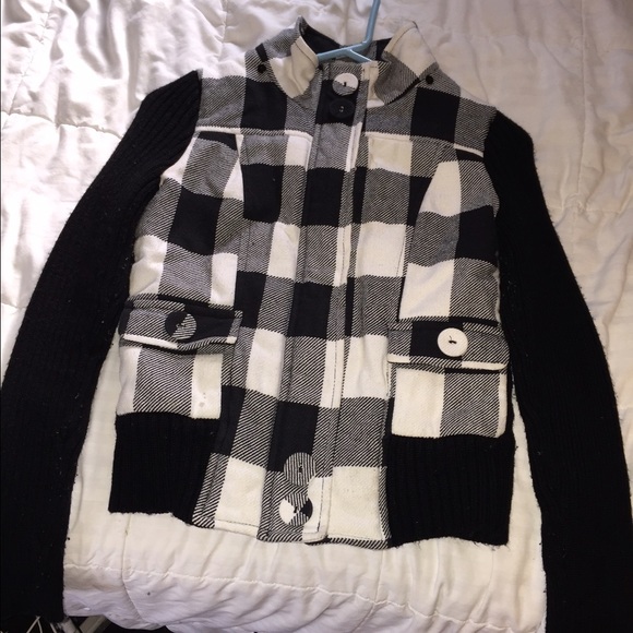 Black and white jacket