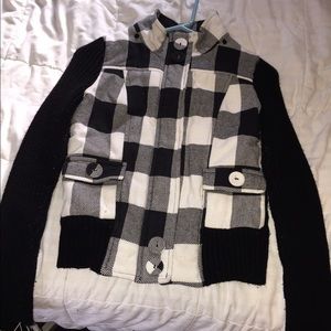 Black and white jacket