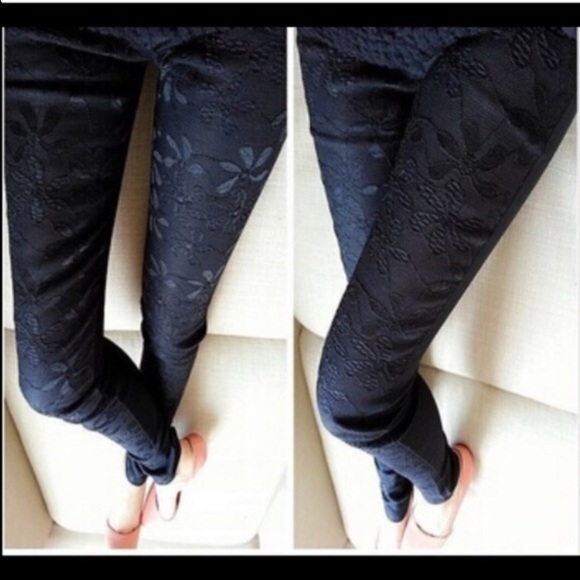 Black Lace Pants