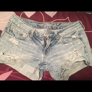 American eagle light washed Jean shorts