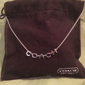 Sterling sliver coach necklace never been worn.