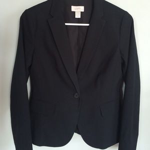 Loft blazer with polka dot lining