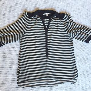 Sheer Striped Blouse