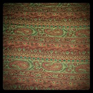 Paisley Pink and Orange Scarf