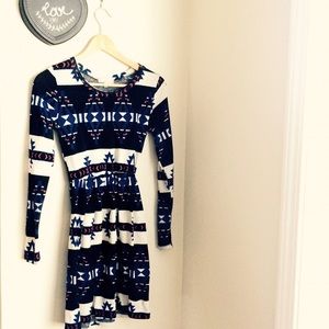 Moa Moa Aztec Print Dress