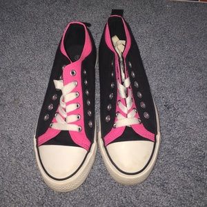 Pink & Black Deb Converse