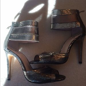 Vince Camuto silver sandals