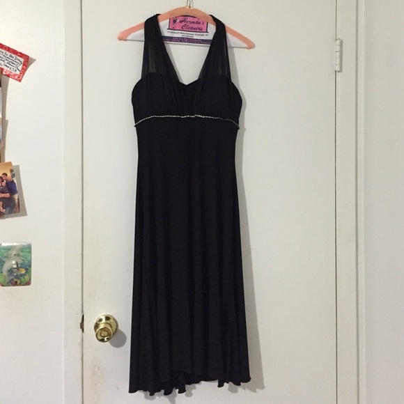Black halter dress Size 7