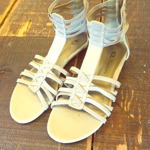Chinese Laundry nude gladiator sandals