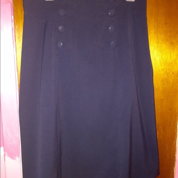 Chadwicks Dresses & Skirts - Navy blue skirt high on waistline