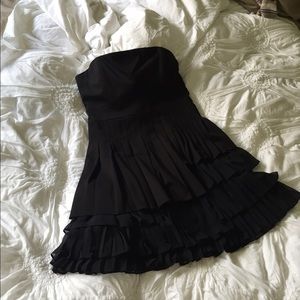 Black Strapless Cocktail Dress