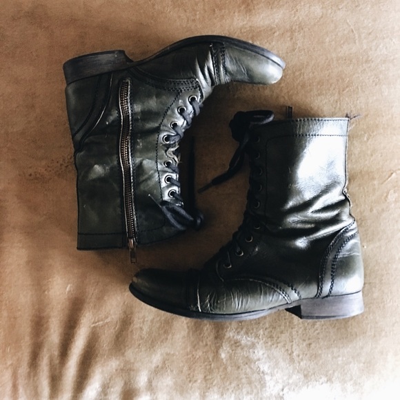 🚨 USED🚨 worn Steve Madden troopa combat boots