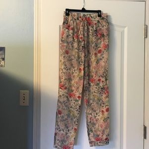 Zara Woman Floral Trousers