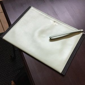 Kate Spade flat clutch bag with wistlet handle