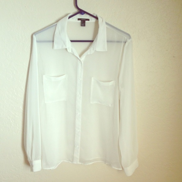 Sheer oversized top.