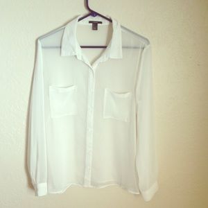 Sheer oversized top.