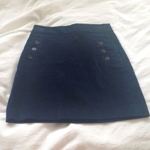 Navy Corduroy Skirt  Banana Republic sz 2