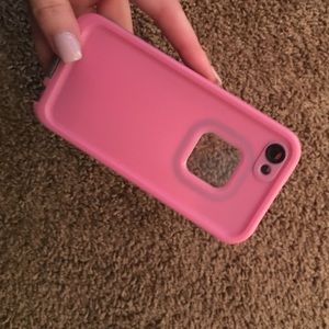 Light pink life proof case for iPhone 5/5s