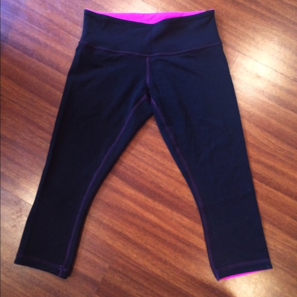 lululemon wunder under crop (reversible)