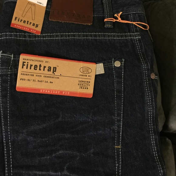 Brand New with tags mens Firetrap Jeans 34 Long. - Picture 3 of 3