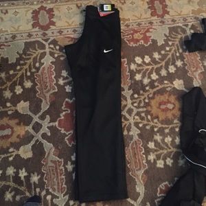 Black fleece sweat/running pants