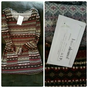 NWT - Bimini Butterfly Sweater Tunic Dress