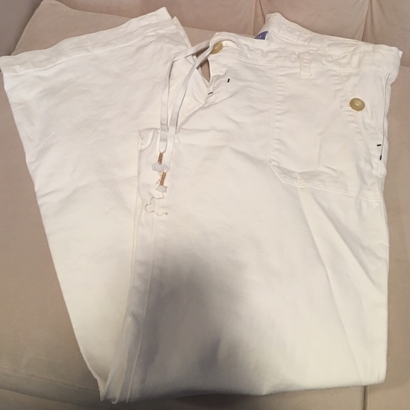 Gap Maternity Wide Leg White Jean