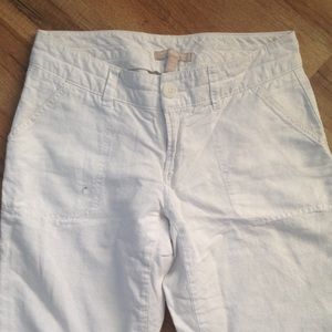 Beach white pants.