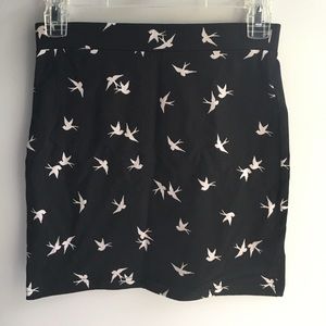 Bird pencil skirt