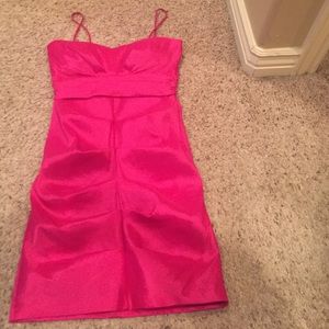 Hot pink homecoming dress
