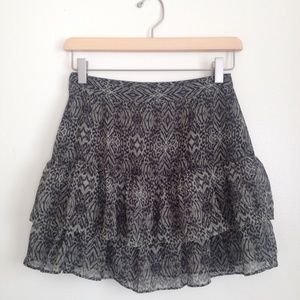 H&M NWOT Snake Print Mini Skirt