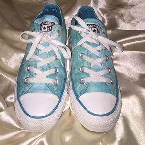 Blue Tie-Dye Converse All•Star Shoes Almost New