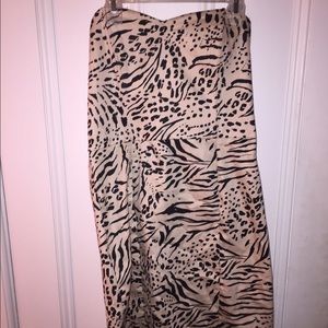 H&M Animal Print Pencil Dress