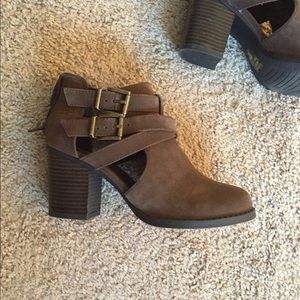 Brown booties