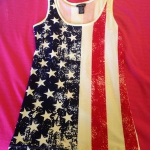 American flag tank