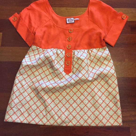 juicy Couture orange silk top new