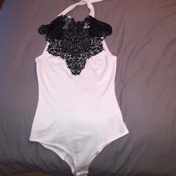 Lace Halter Leotard/One Piece