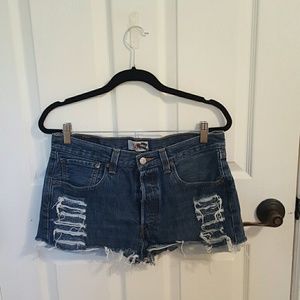 Levi high waisted shorts :)